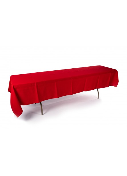 MANTEL DE 10 PERSONAS ROJO