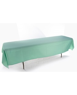 MANTEL DE 10 PERSONAS VERDE AGUA