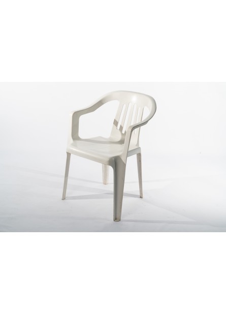 SILLA FIJA PLASTICA BLANCA