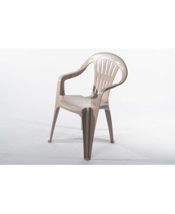 SILLA FIJA PLASTICA BEIGE