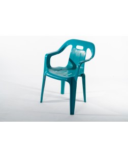 SILLA FIJA PLASTICA TURQUESA