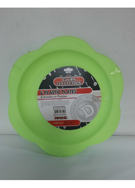 PLATO PLASTICO VERDE 